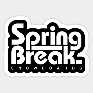 Capita Spring Break Springbreak Snowboard 04 White | Burton Nitro Sticker